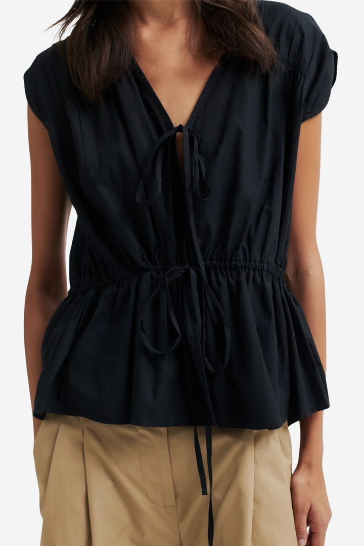 Second Female Topper & t-skjorter Felixa Top Black