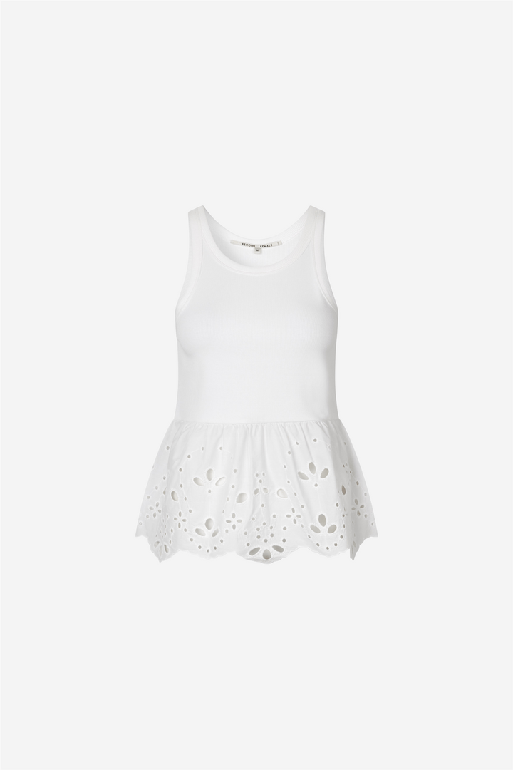 Second Female Topper & t-skjorter Gellia Top Bright White