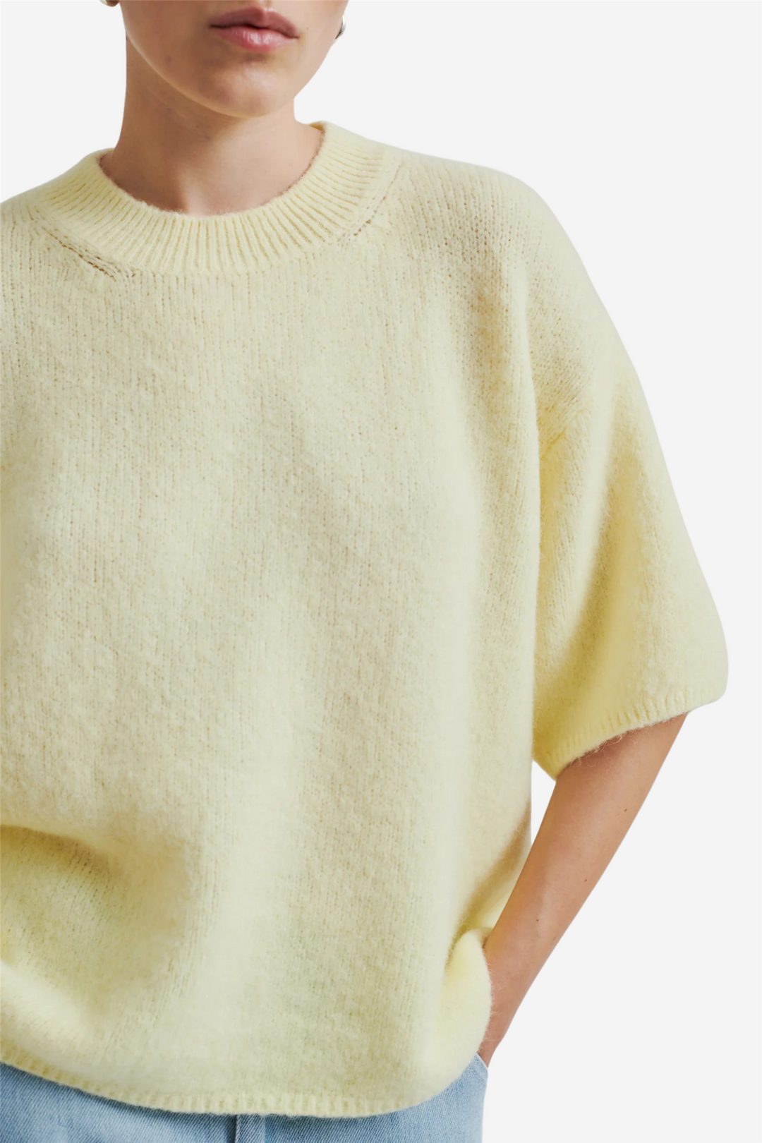 Second Female Topper & t-skjorter Wanda Knit O-Neck Anise Flower