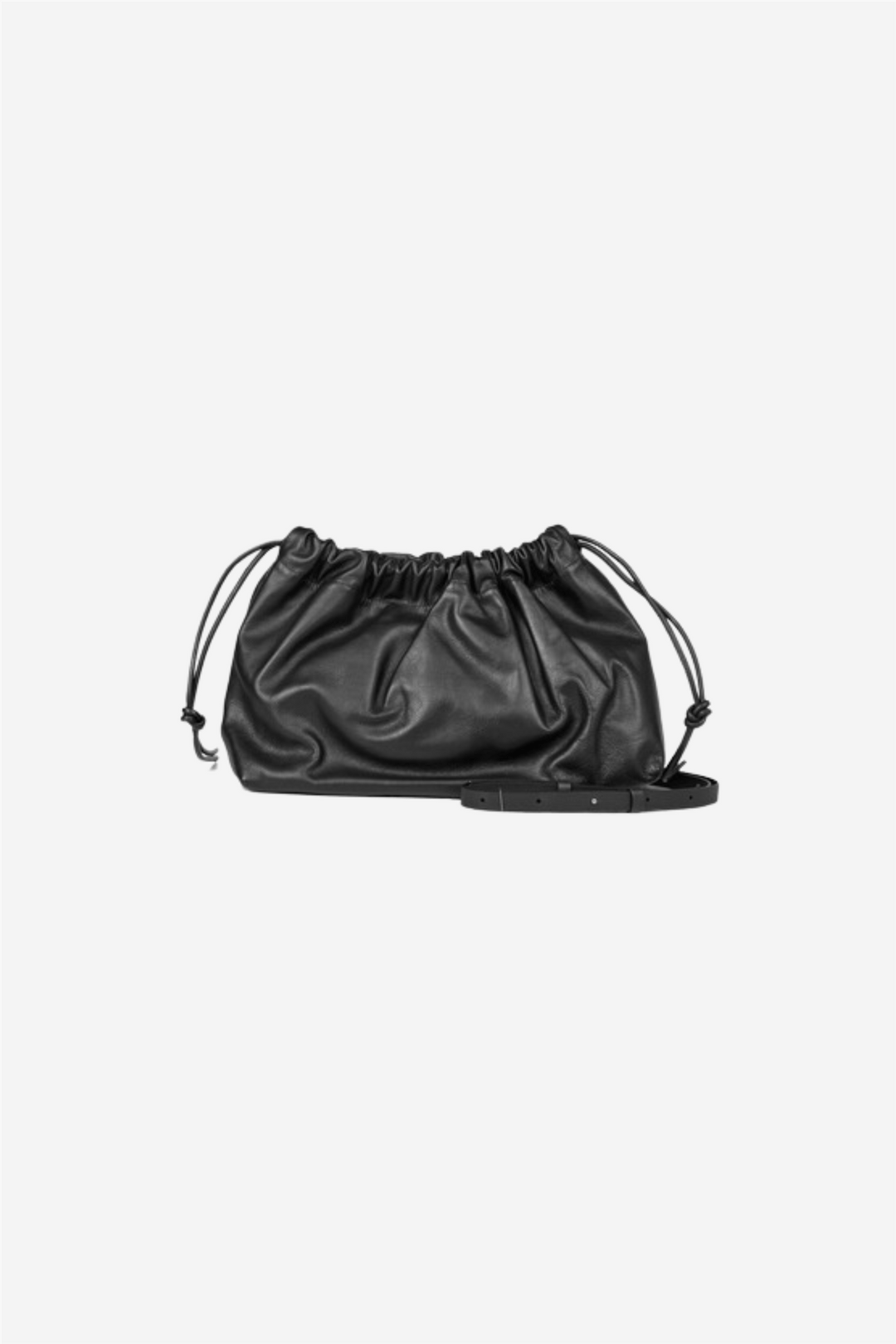 Second Female Vesker Smooth Leather Bag Black