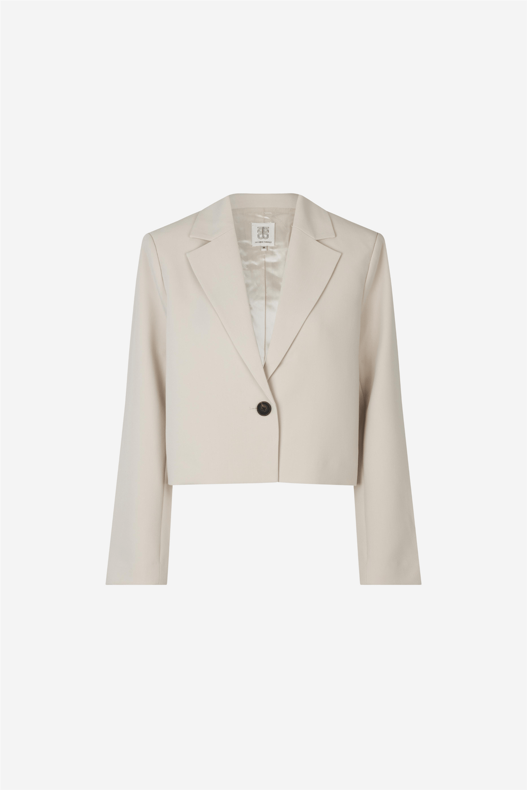 Second Female Yttertøy Evie Cropped Blazer Pumice Stone