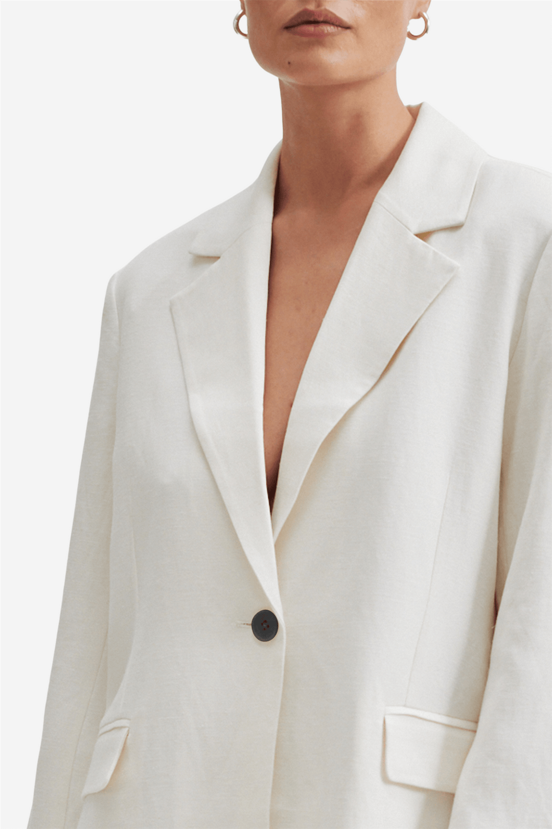 Second Female Yttertøy Lino Blazer Antique White