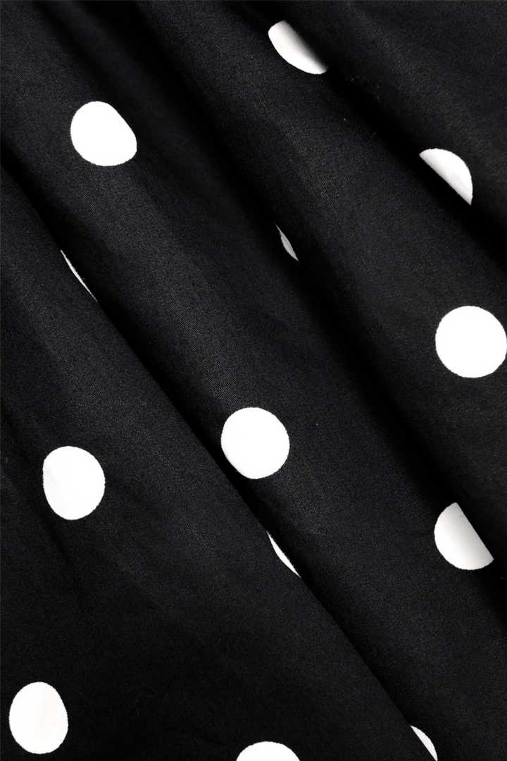 Self-Portrait Kjoler & jumpsuits Black Polka Dot Cotton Mini Dress