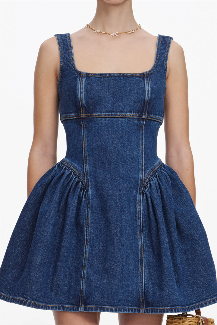 Self-Portrait Kjoler & jumpsuits Denim Mini Dress Blue