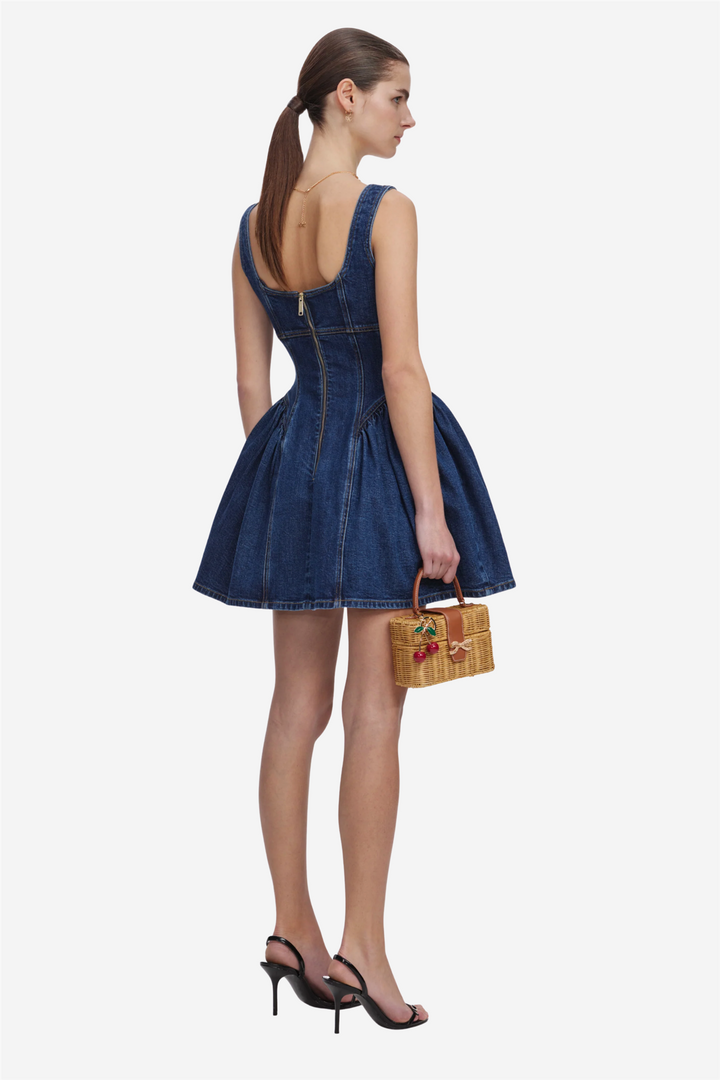 Self-Portrait Kjoler & jumpsuits Denim Mini Dress Blue