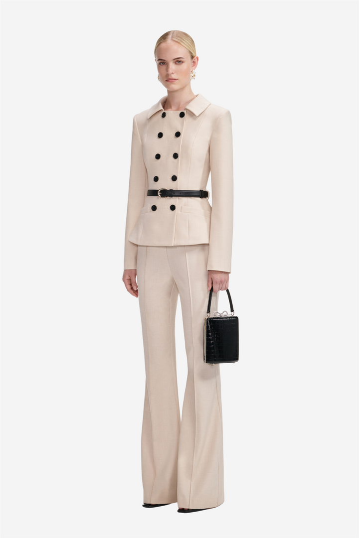 Self-Portrait Kjoler & jumpsuits Twill Jumpsuit Beige