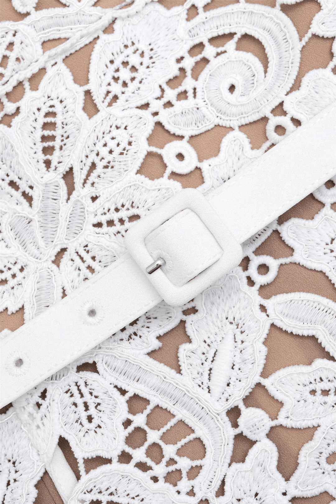 Self Portrait Kjoler & jumpsuits White Floral Lace Mini Dress