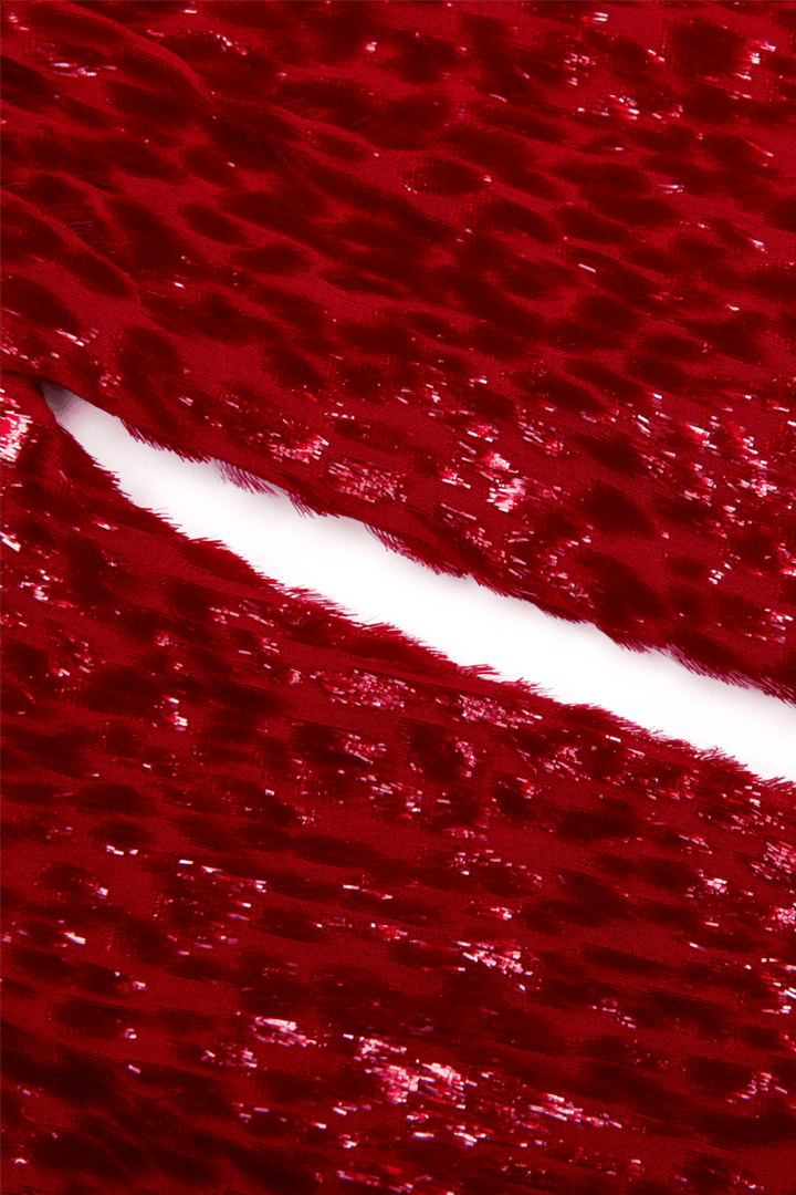 Self-Portrait Topper & t-skjorter Red Fil Coupe Cut Out Top