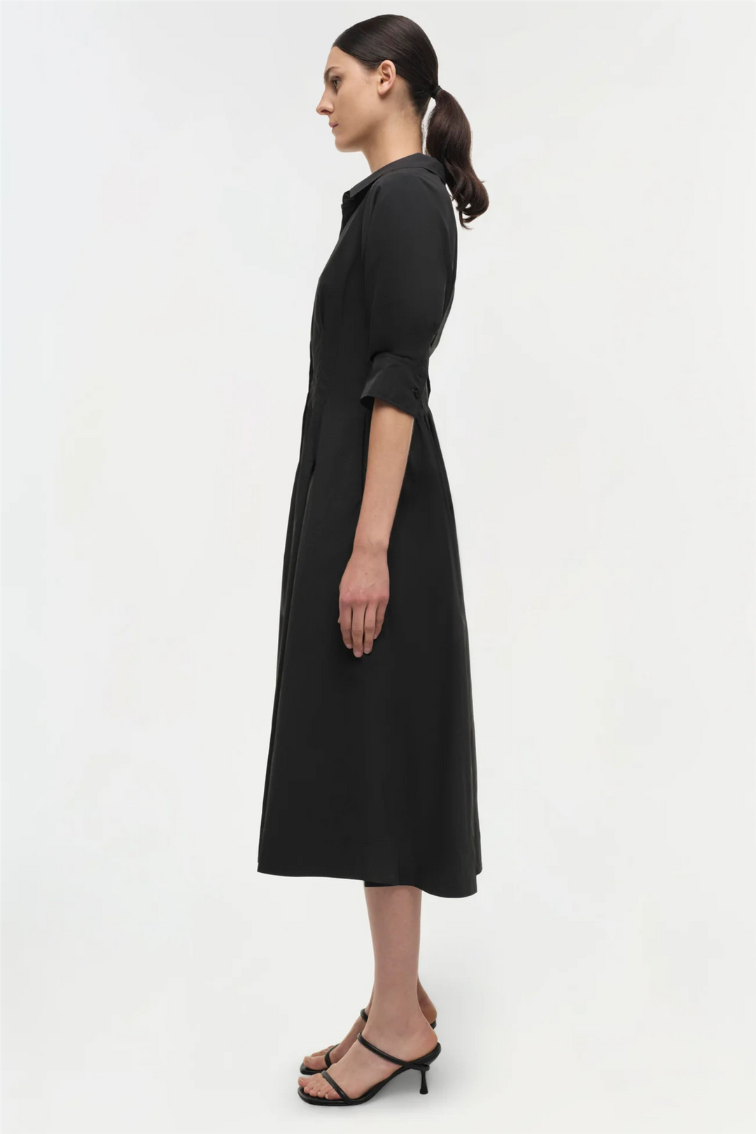 Simkhai Kjoler & jumpsuits Jazz Pintuck Midi Dress Black