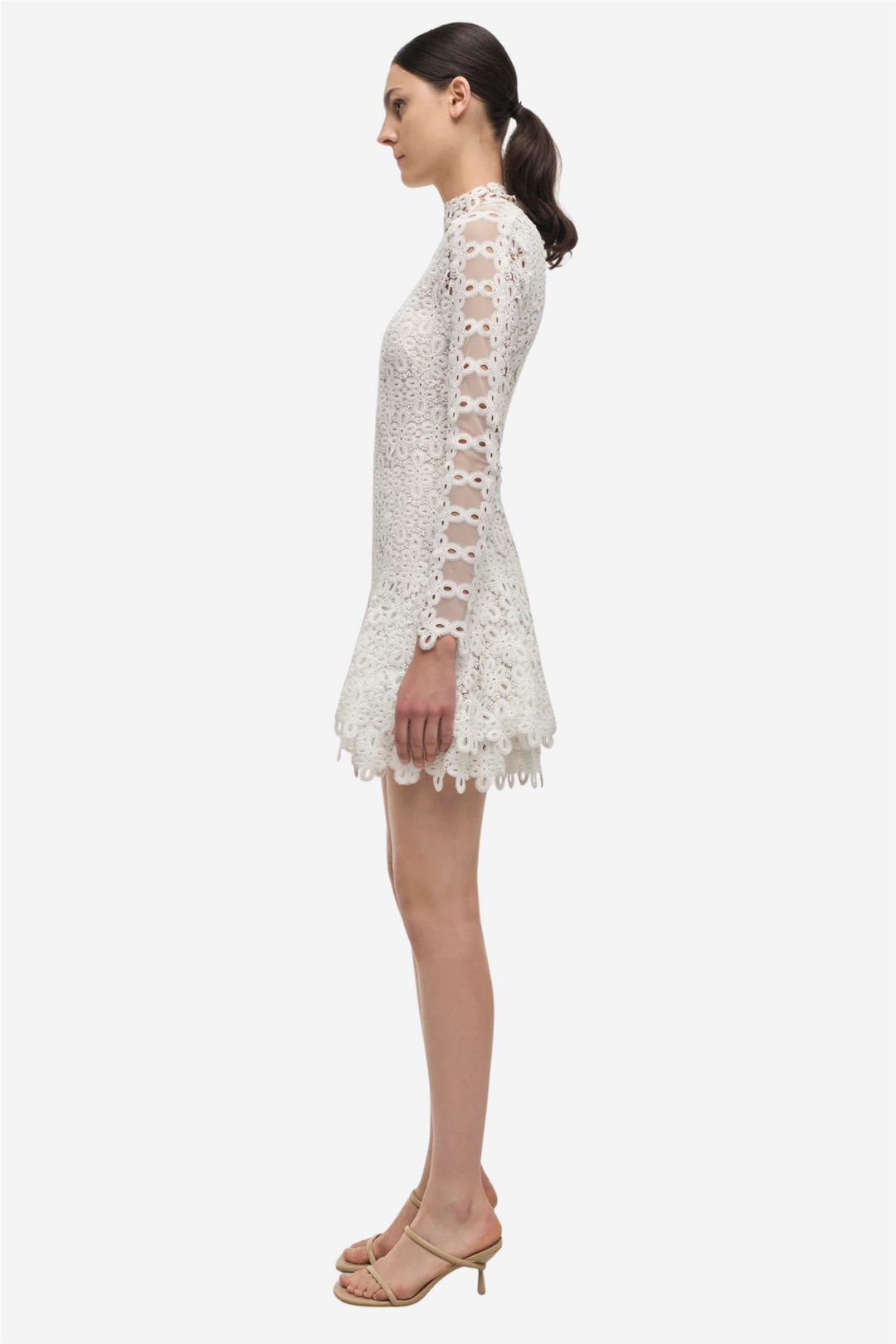 Simkhai Kjoler & jumpsuits Joy Guipure Lace Mini Dress White