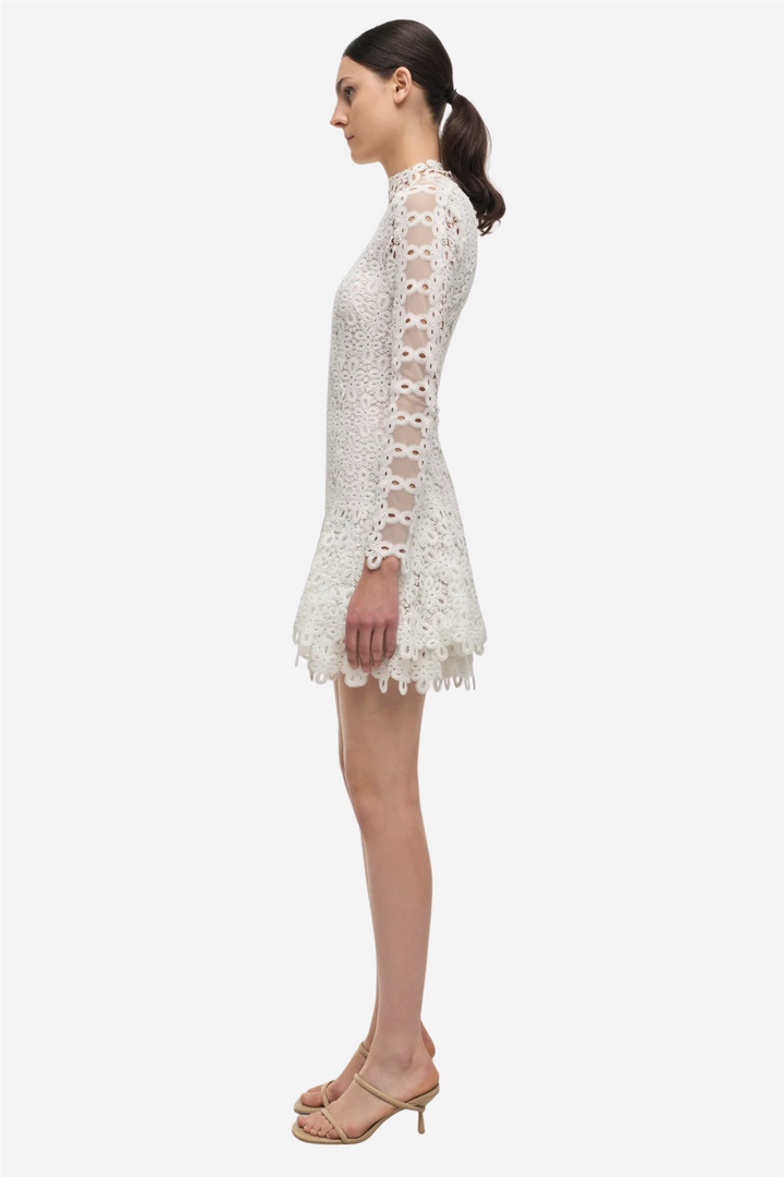 Simkhai Kjoler & jumpsuits Joy Guipure Lace Mini Dress White