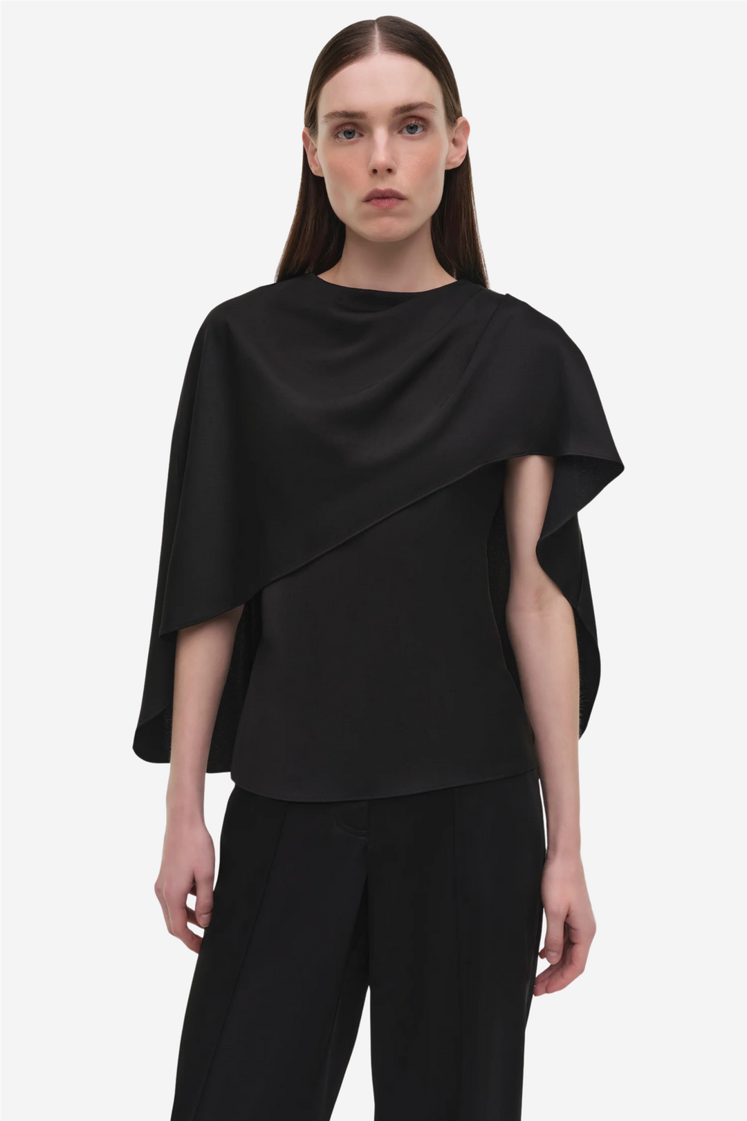 Simkhai Topper & t-skjorter Eliora Cape Top Black