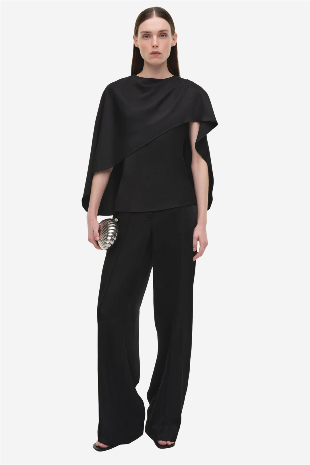 Simkhai Topper & t-skjorter Eliora Cape Top Black