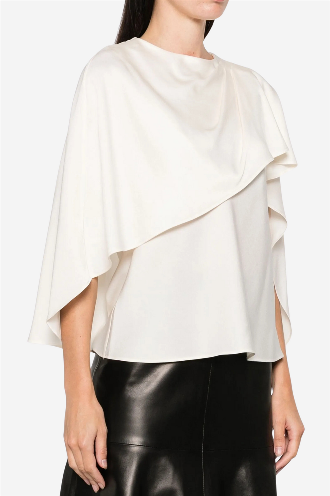 Simkhai Topper & t-skjorter Eliora Cape Top Cream