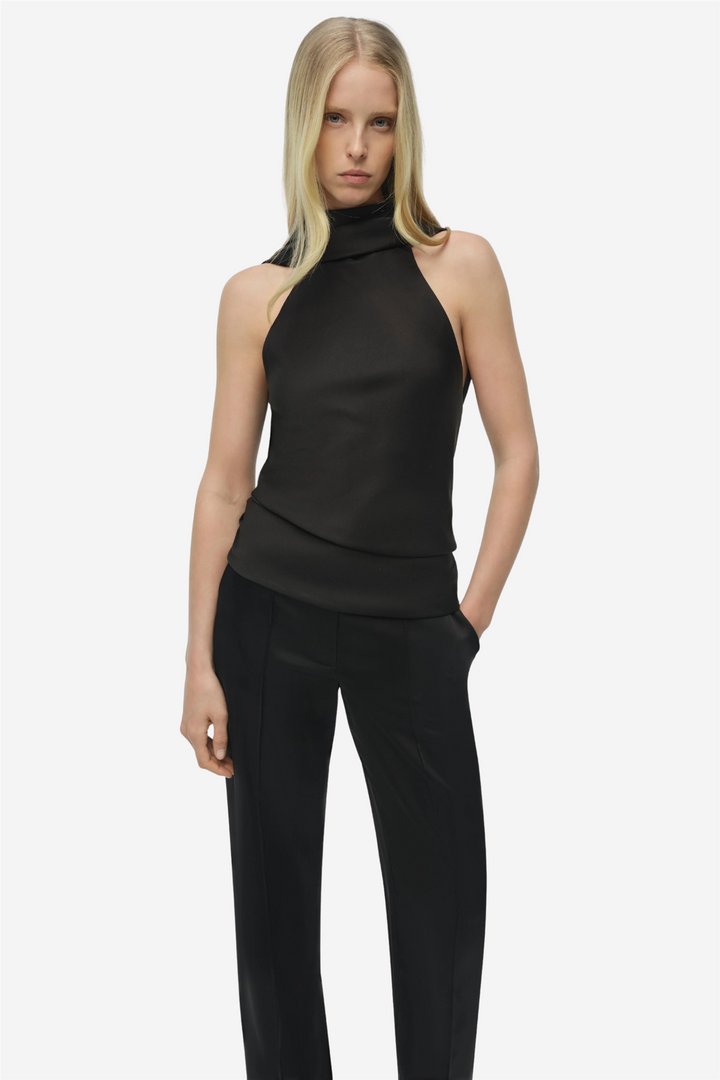 Simkhai Topper & t-skjorter Samira Satin Cape Top Black