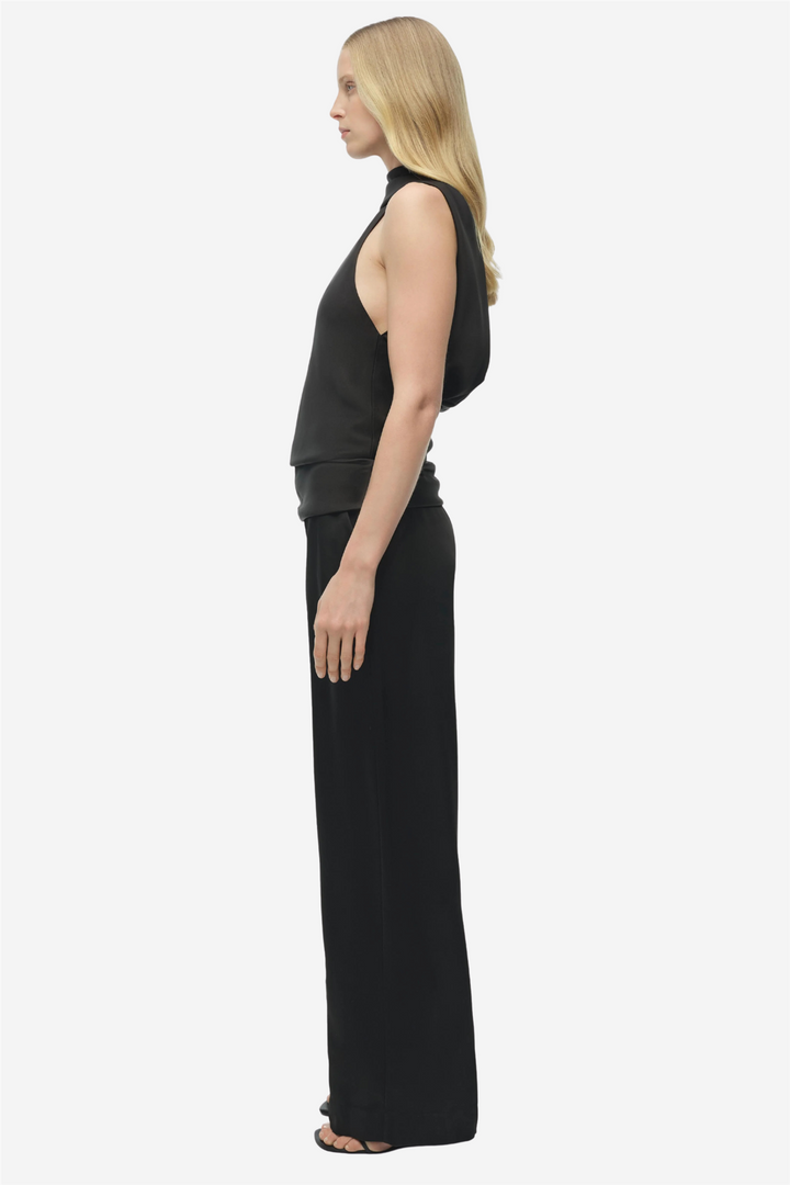 Simkhai Topper & t-skjorter Samira Satin Cape Top Black