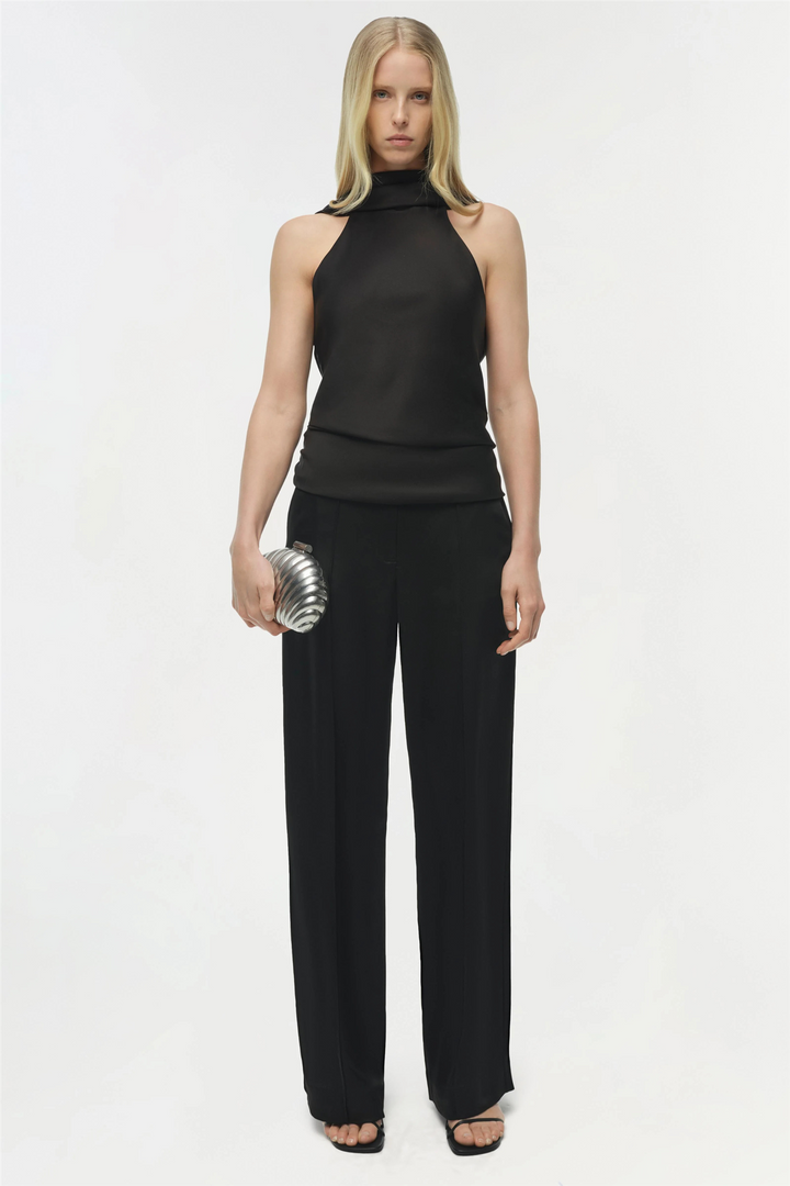 Simkhai Topper & t-skjorter Samira Satin Cape Top Black