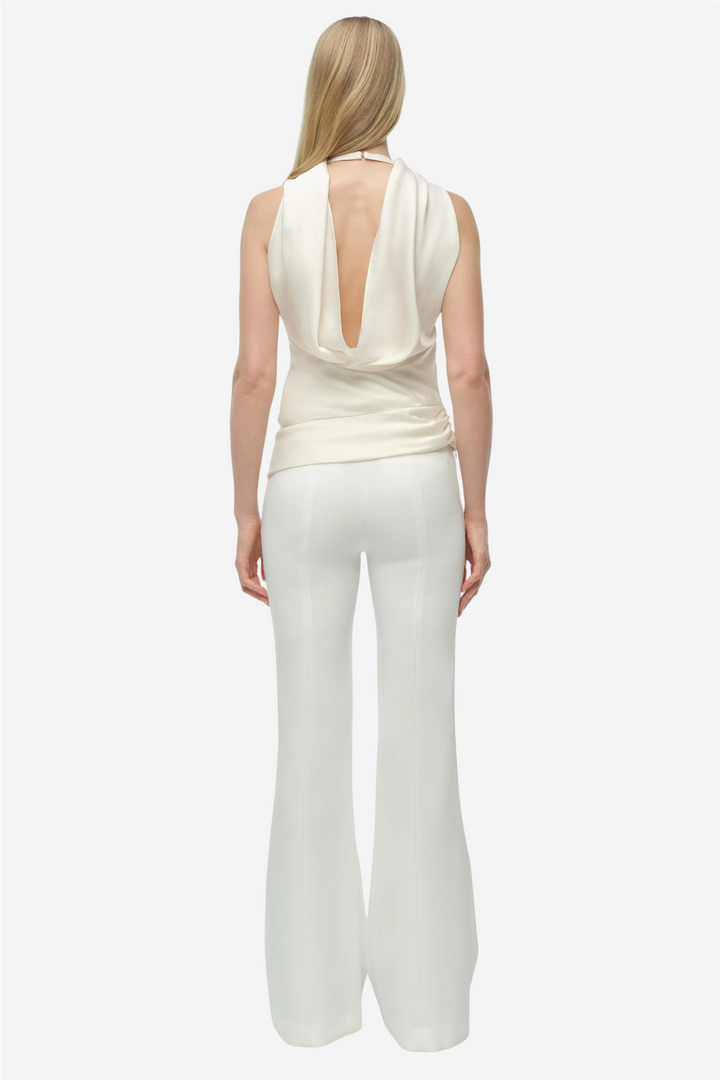 Simkhai Topper & t-skjorter Samira Satin Cape Top Ivory