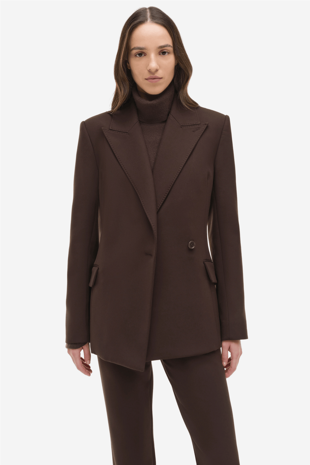 Simkhai Yttertøy Surabhi Hourglass Blazer Chocolate