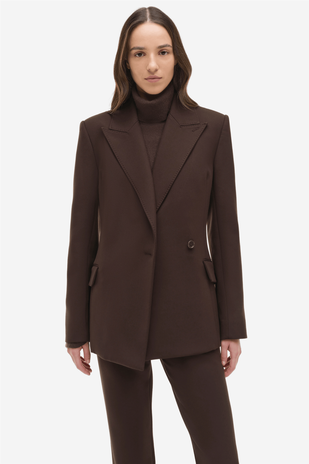 Simkhai Yttertøy Surabhi Hourglass Blazer Chocolate