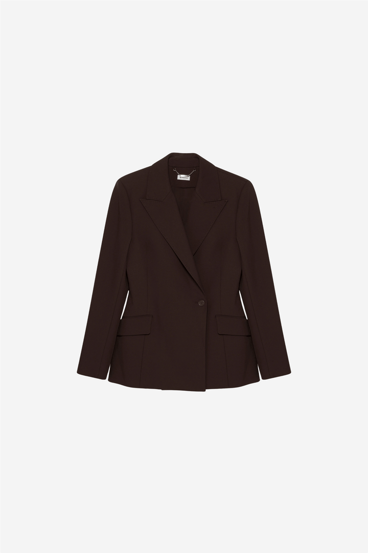 Simkhai Yttertøy Surabhi Hourglass Blazer Chocolate
