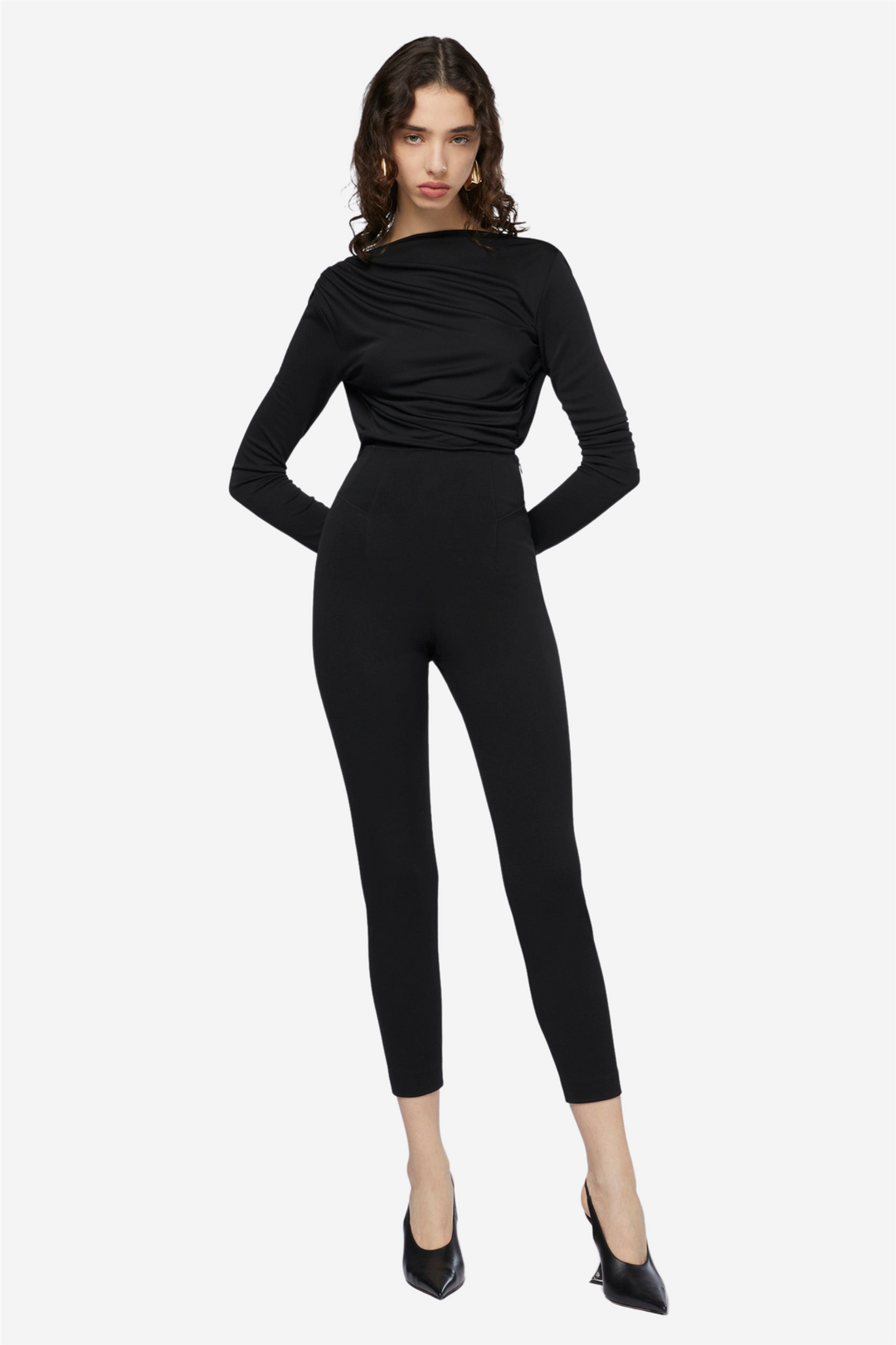 The Andamane Bukser & jeans Valerie High Waist Pants Black