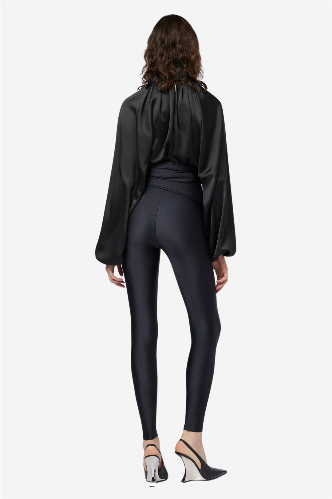 The Andamane Bukser & jeans Vicky Pants Draped Leggings Black