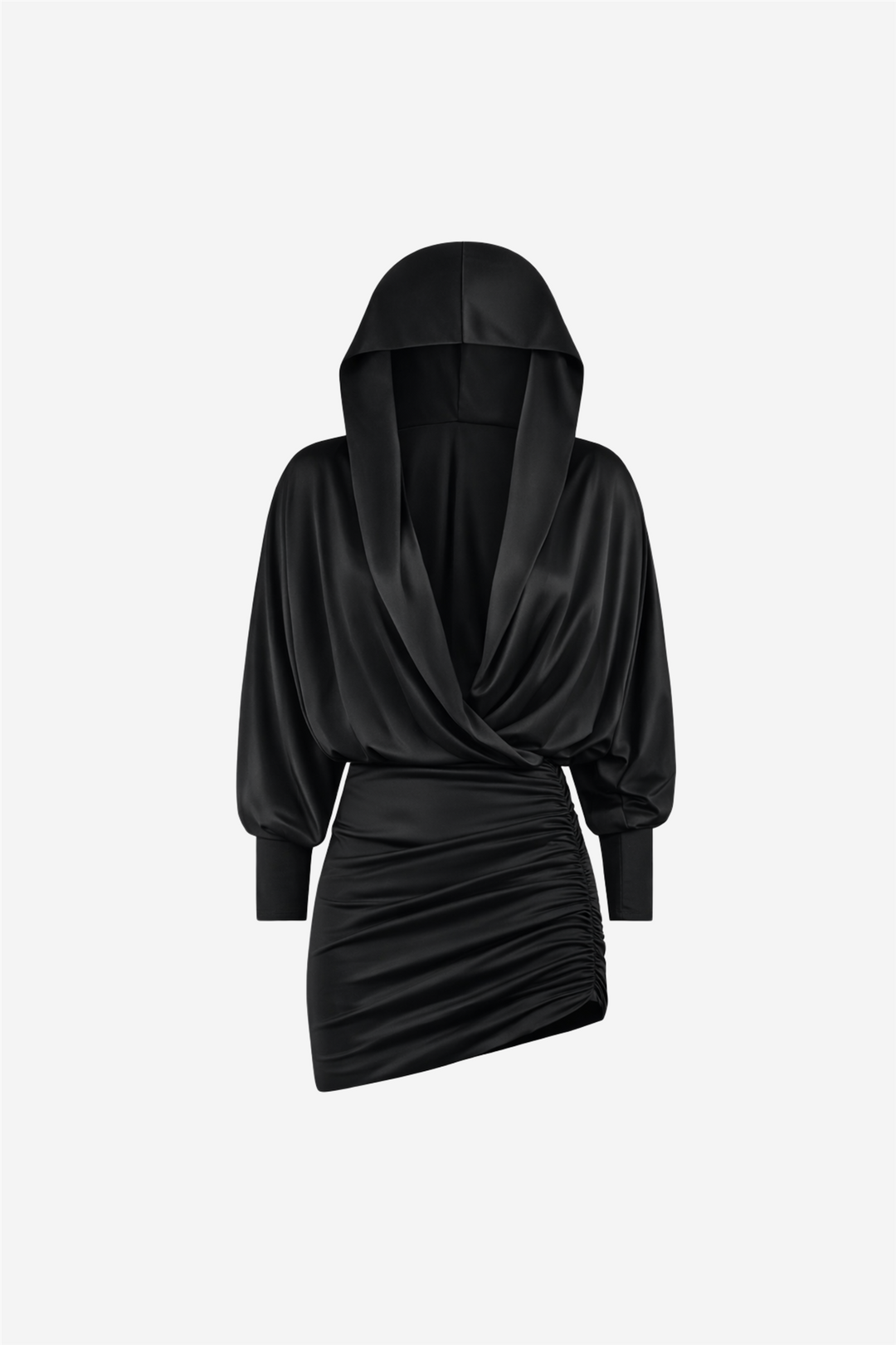 The Andamane Kjoler & jumpsuits Grace Hooded Mini Dress Black