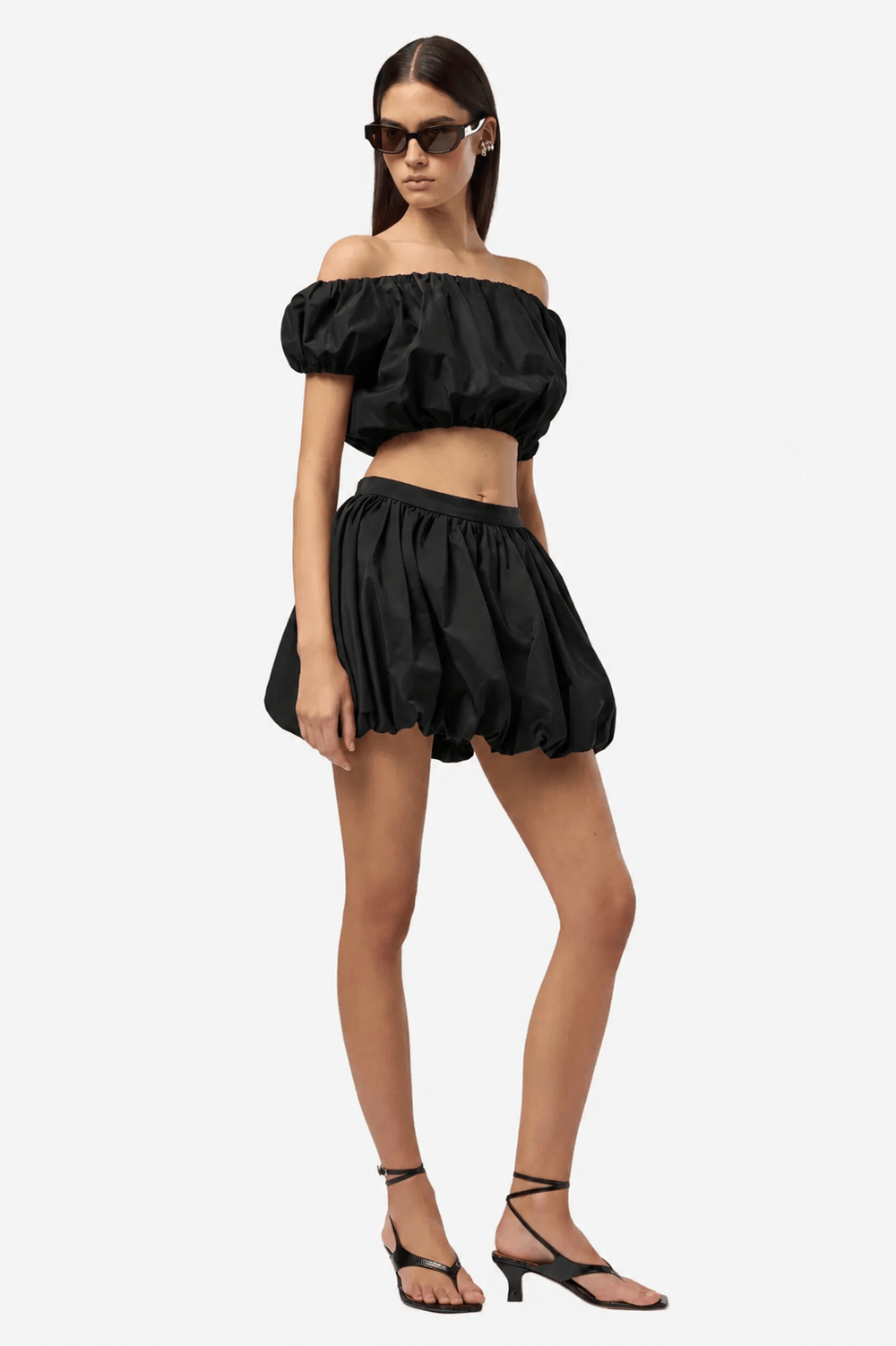 The Andamane Topper & t-skjorter Whitely Baloon Top Black