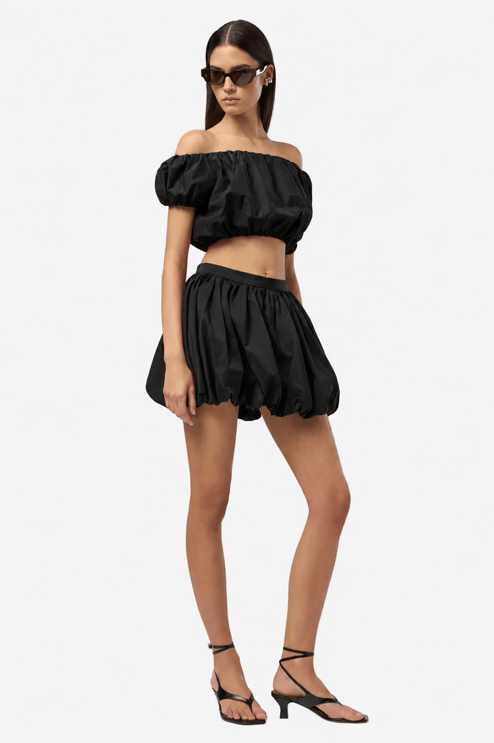 The Andamane Topper &amp; t-skjorter Whitely Baloon Top Black