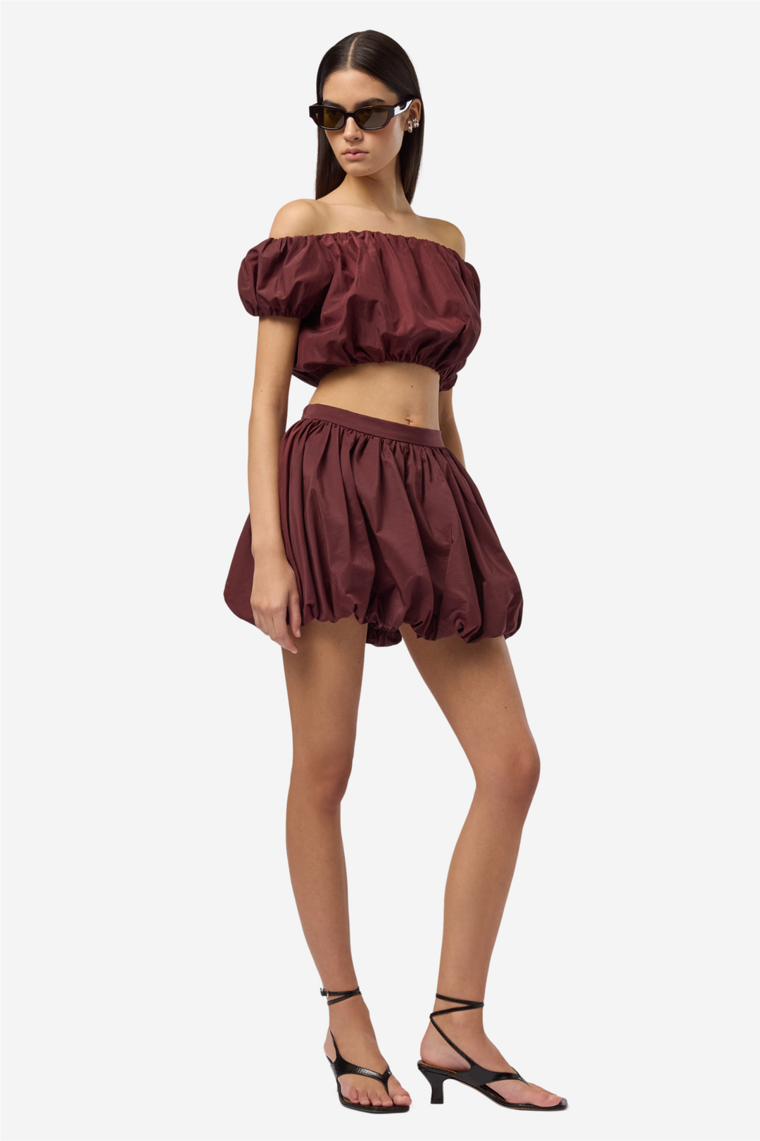 The Andamane Topper & t-skjorter Whitely Baloon Top Cacao