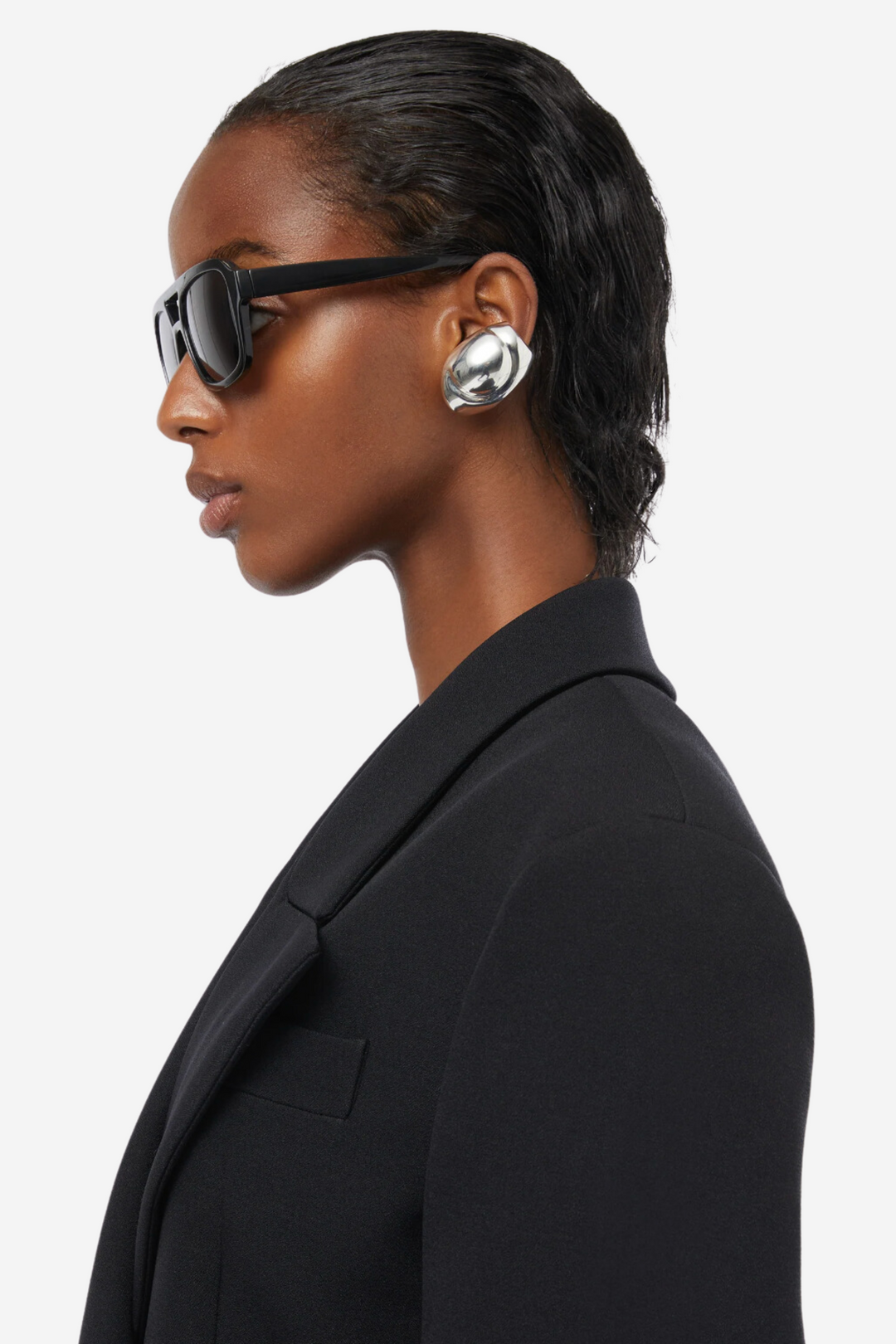 The Andamane Yttertøy Tillie Single Breast Shaped Blazer Black