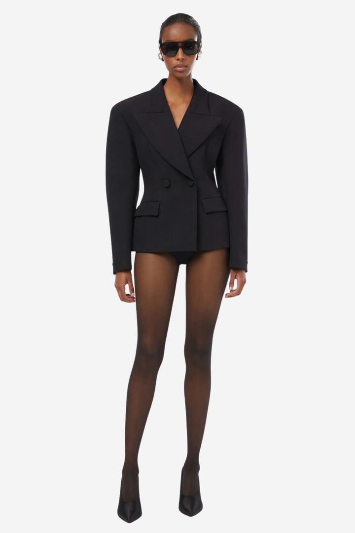 The Andamane Yttertøy Tillie Single Breast Shaped Blazer Black