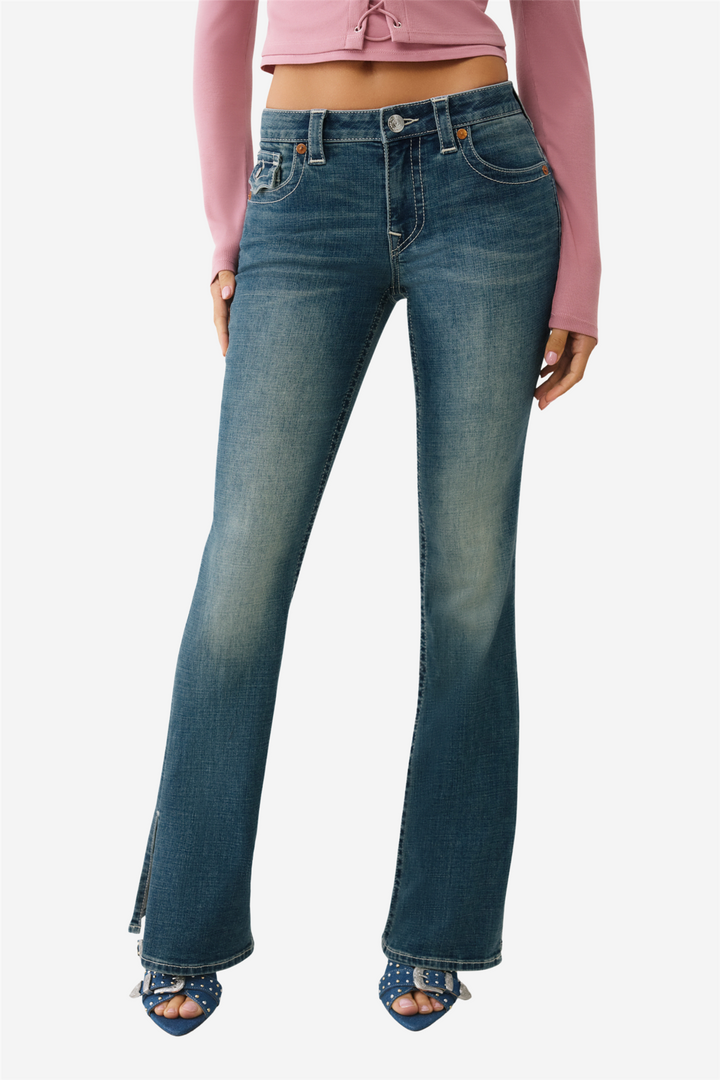 True Religion Bukser & jeans Becca Mr Bootcut Flap Slit Honey Crisp