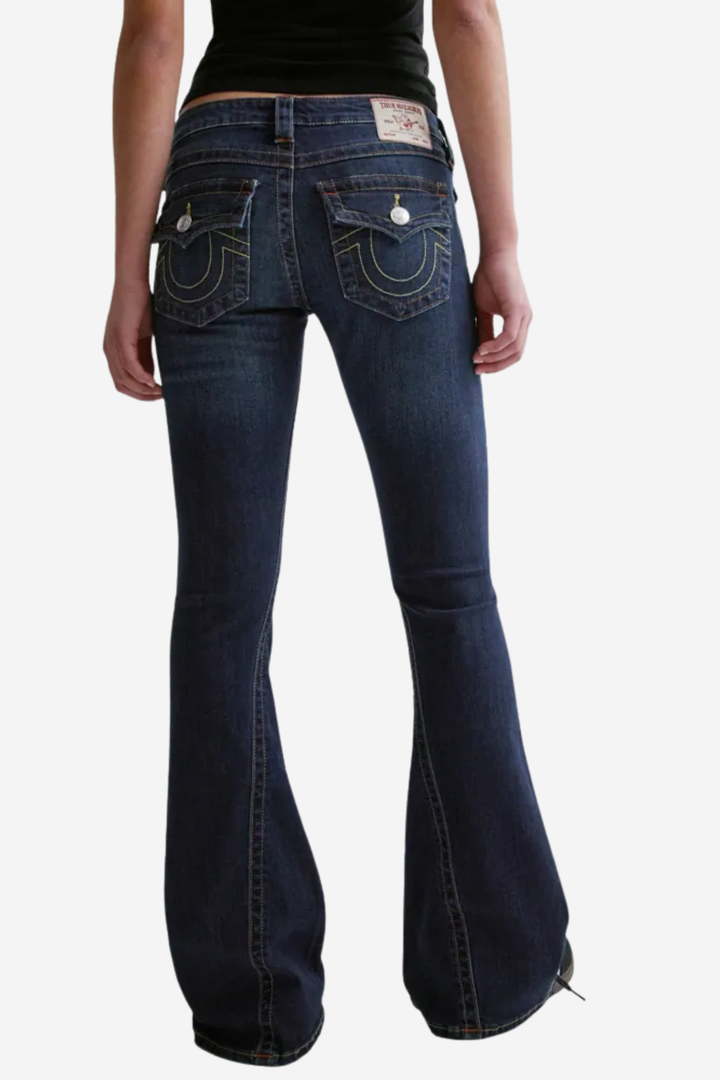 True Religion Bukser & jeans Joey Low Rise Flare Muddy Waters