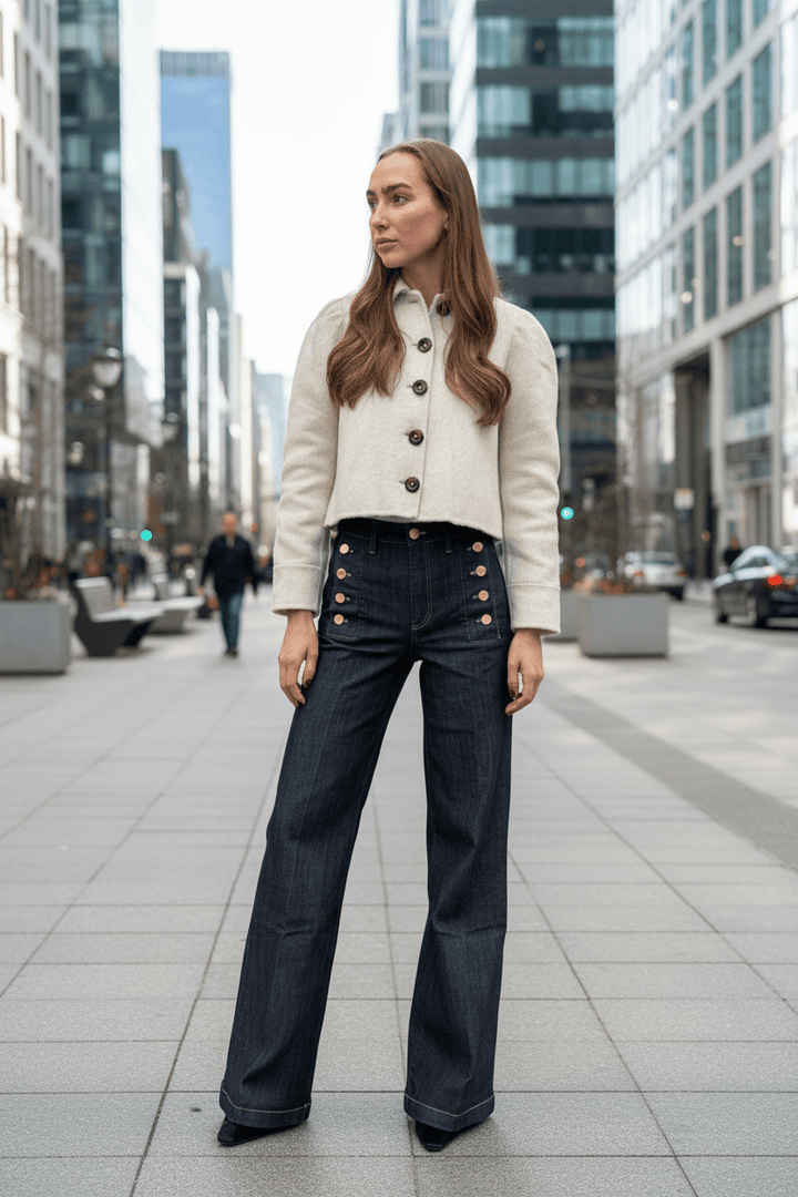 ViCOLO Bukser & jeans Giudith Denim Blue Rinse