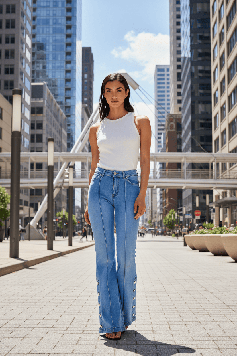 ViCOLO Bukser & jeans Marta Light Blue Denim