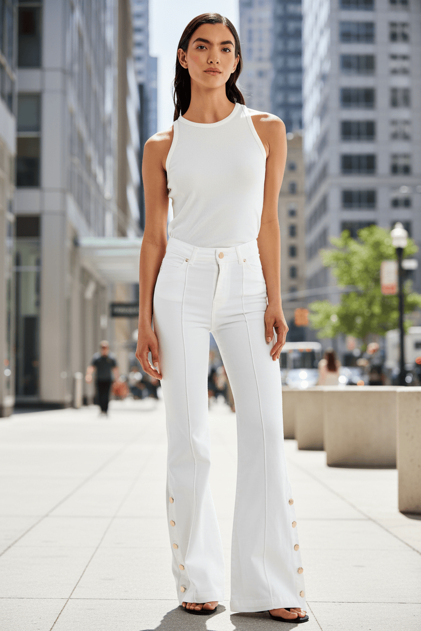 ViCOLO Bukser & jeans Marta White Denim