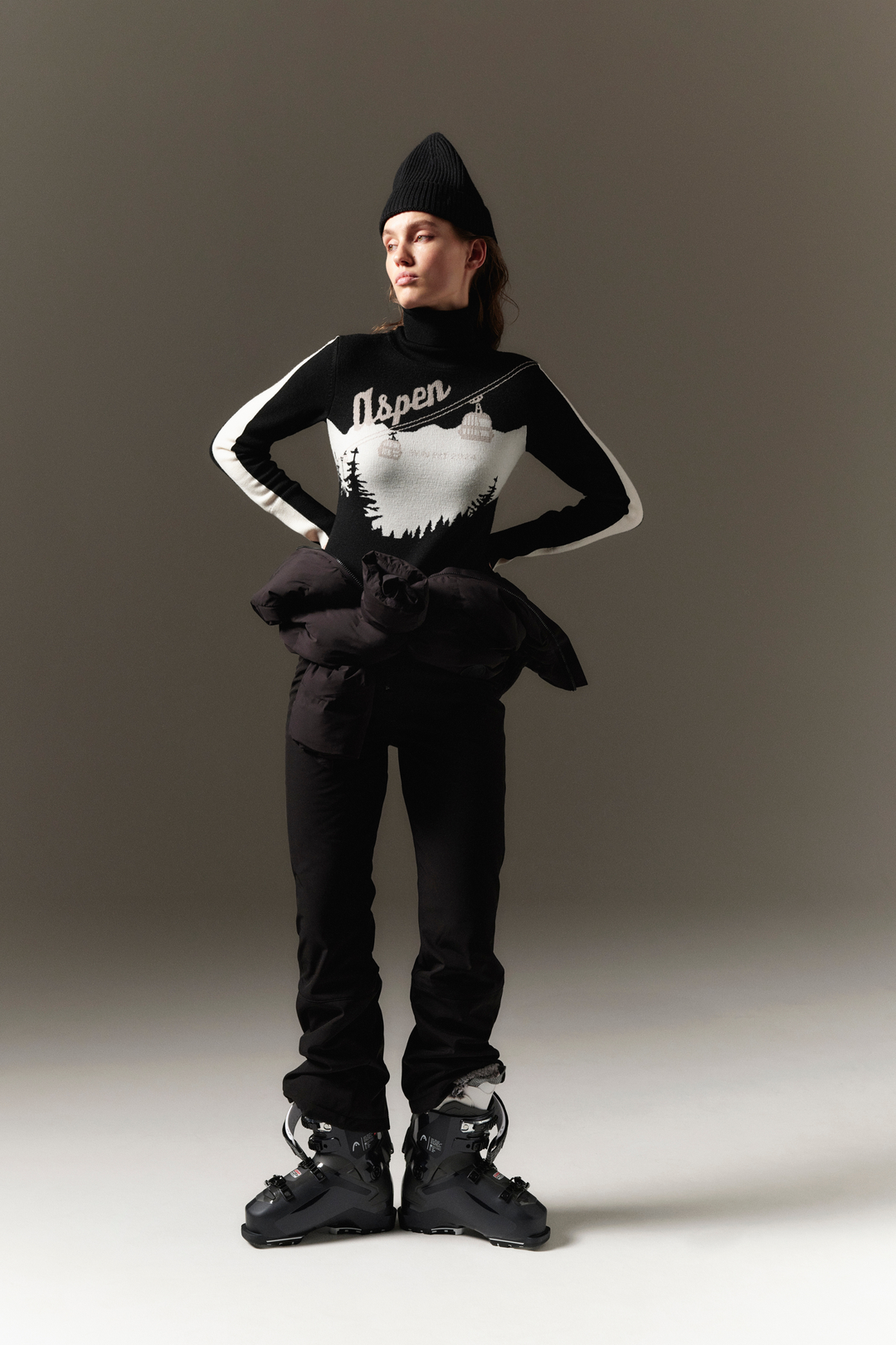 We Norwegians Genser & Cardigan AfterSki Sweater Black