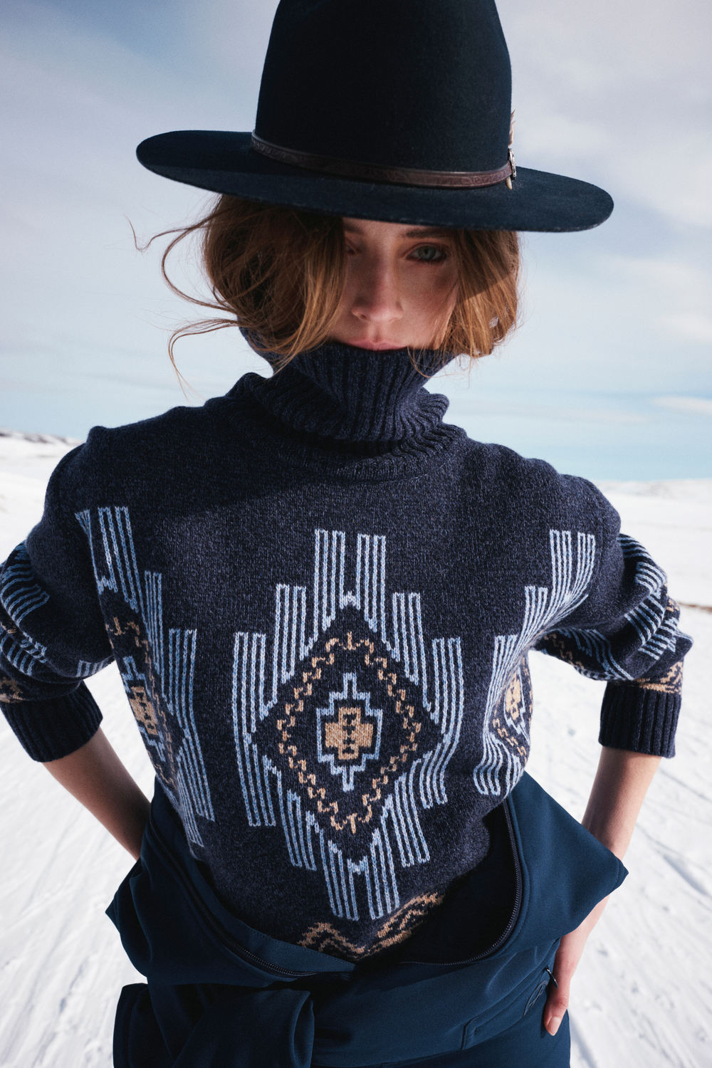 We Norwegians Genser & Cardigan Kautokeino Sweater Navy Blue