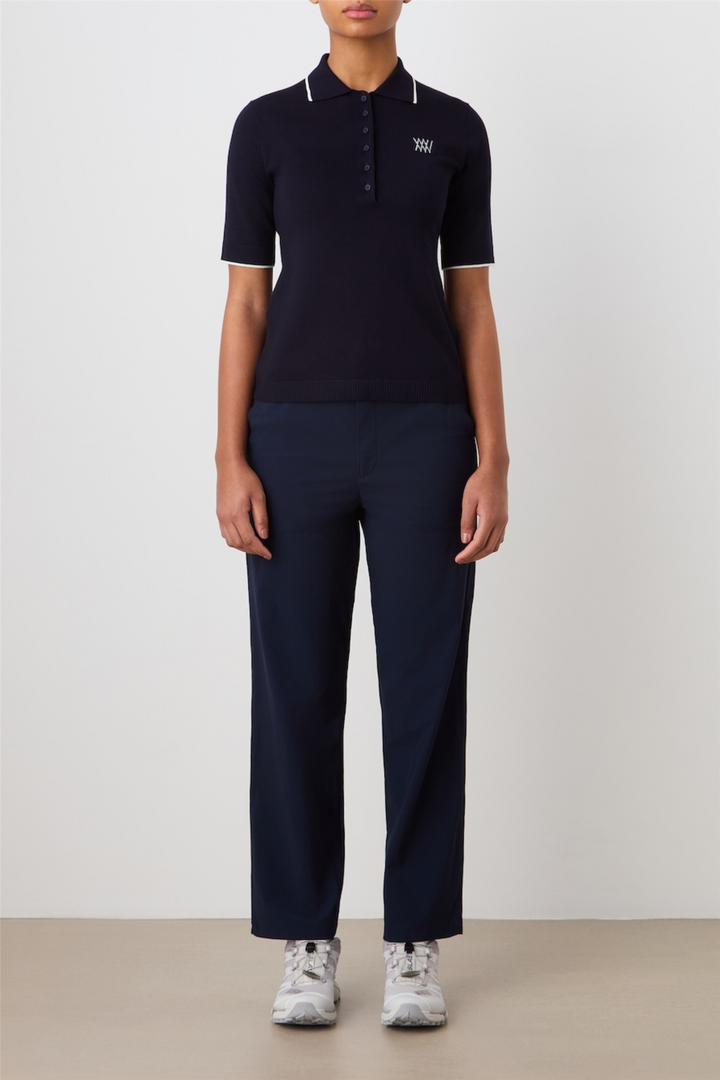 We Norwegians Topper & t-skjorter Putting Polo ShortSleeve Navy blue