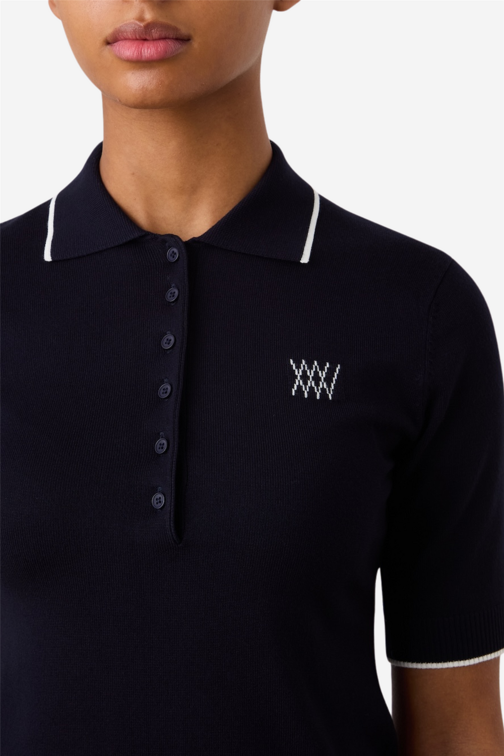 We Norwegians Topper & t-skjorter Putting Polo ShortSleeve Navy blue