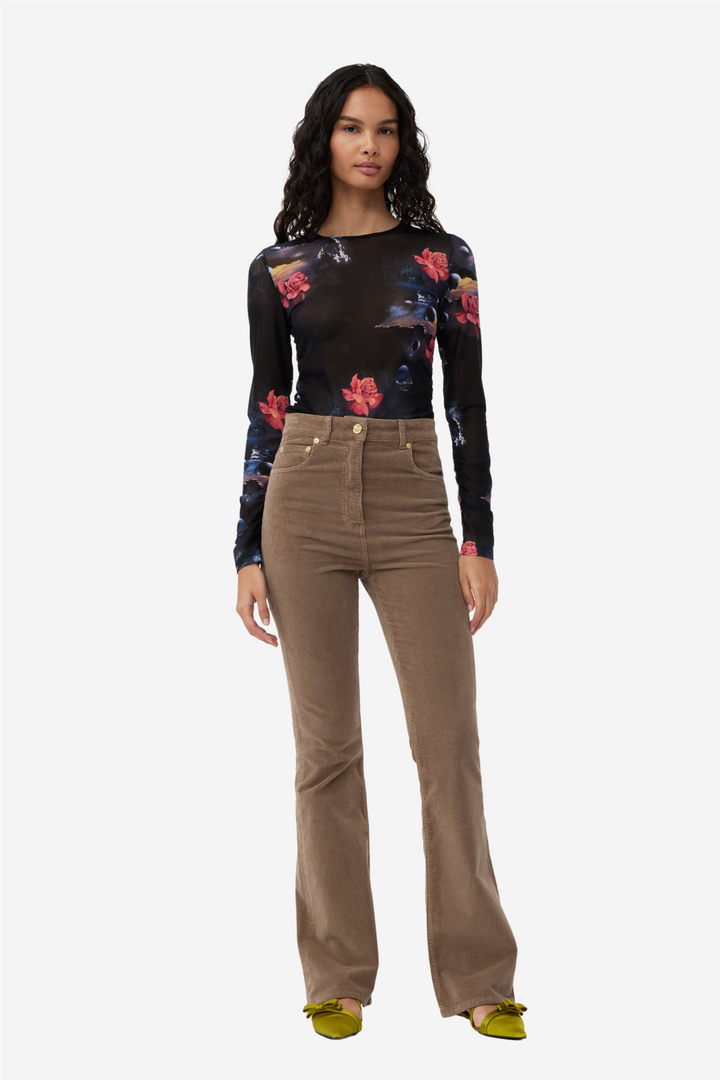 Washed Corduroy IRY HW Pants Fallen Rock