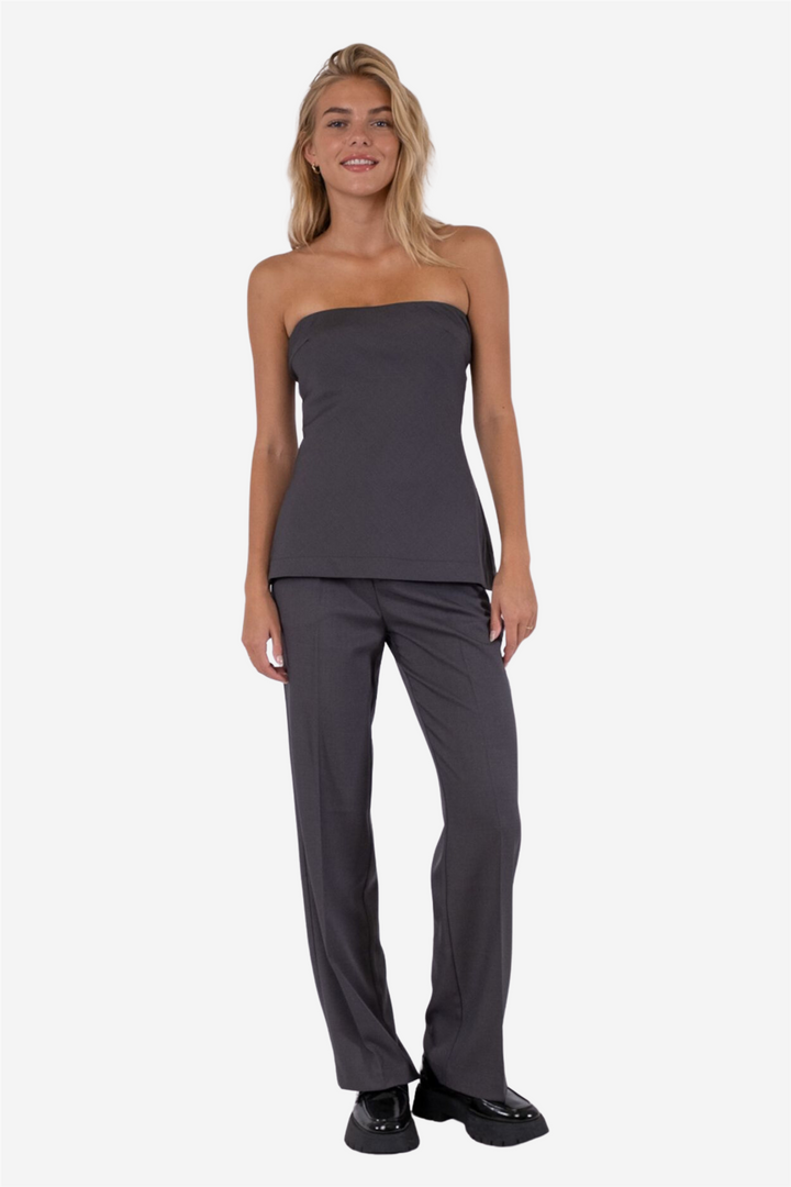 Leafie melange top
