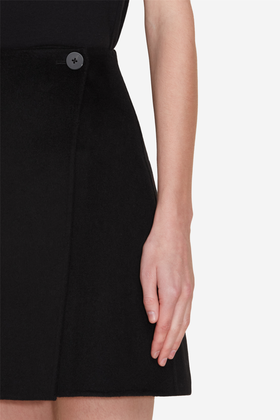 Erina Wool Skirt Black