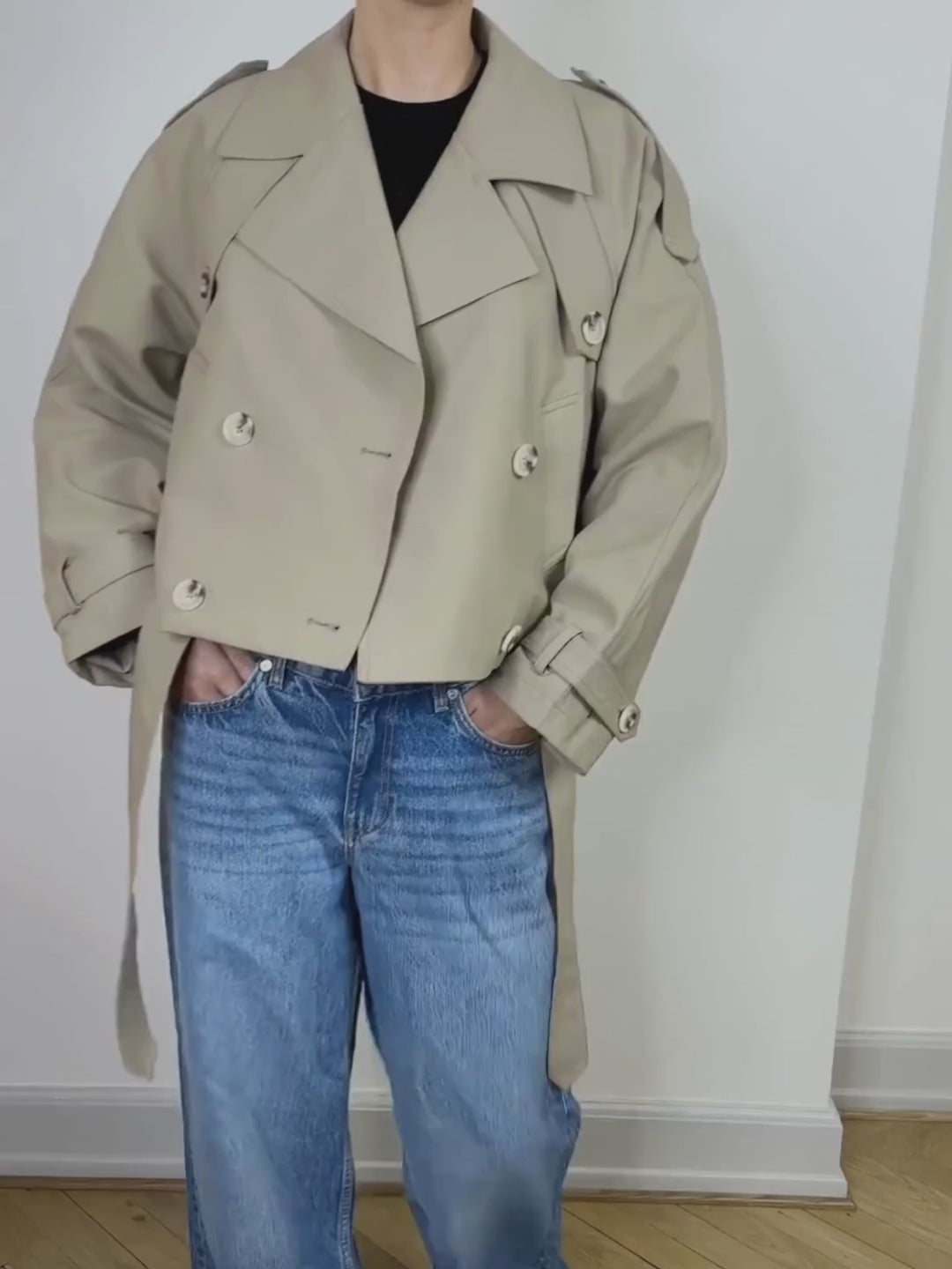 Bobby Canvas Trenchjacket Beige