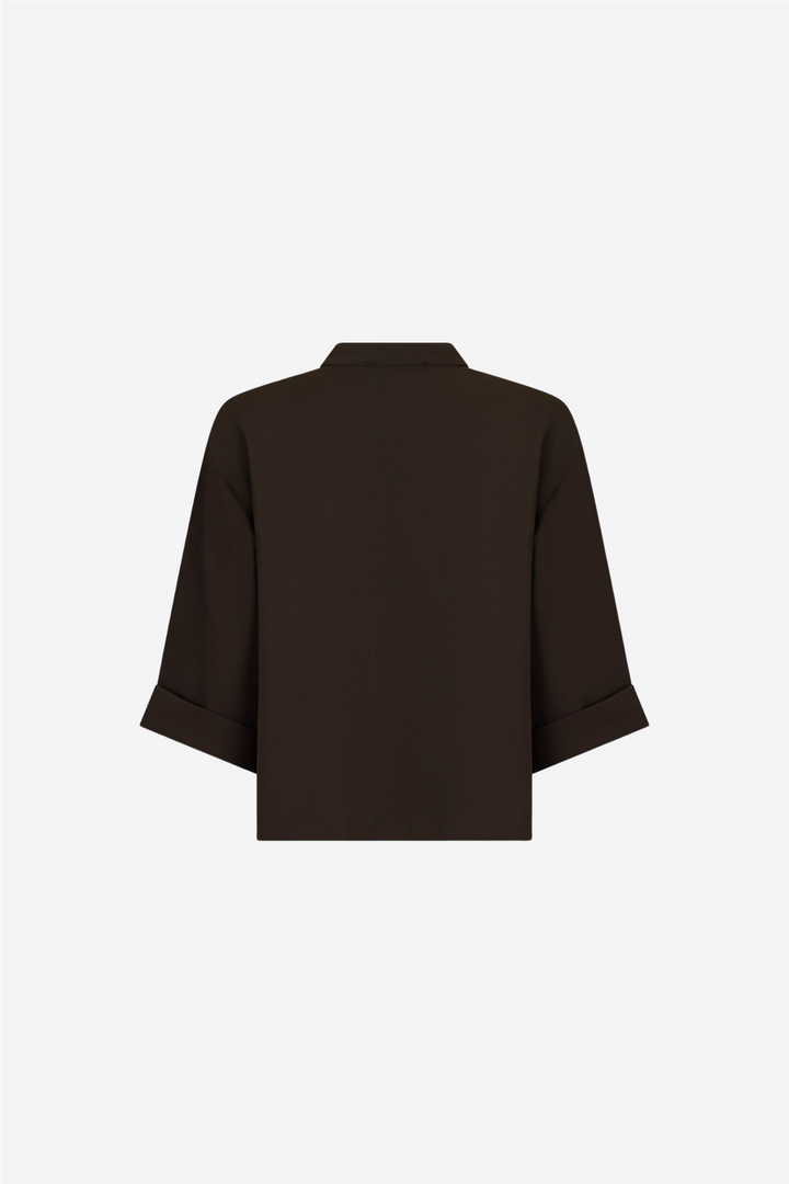 Luma Crepe Bloouse Brown