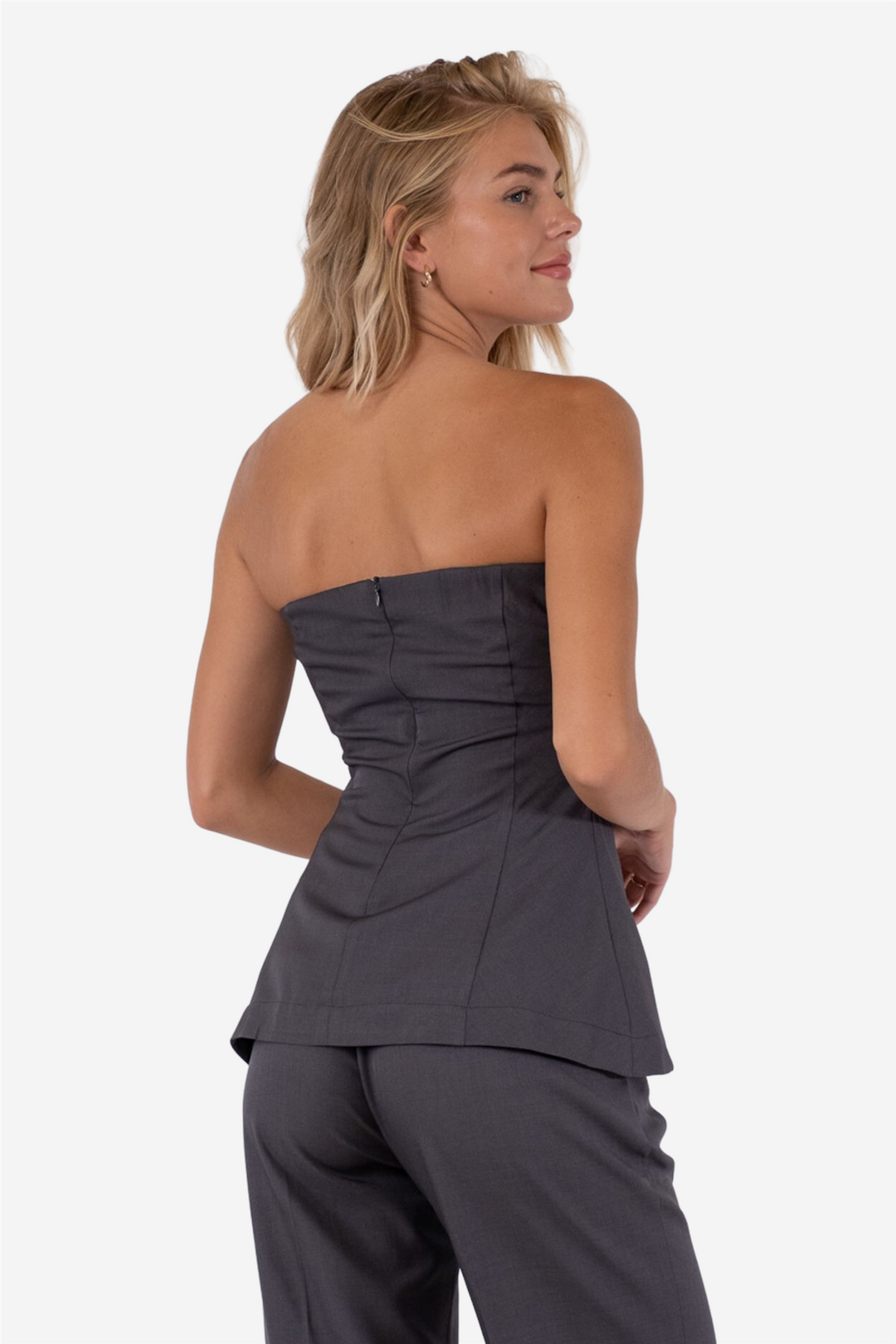 Leafie melange top