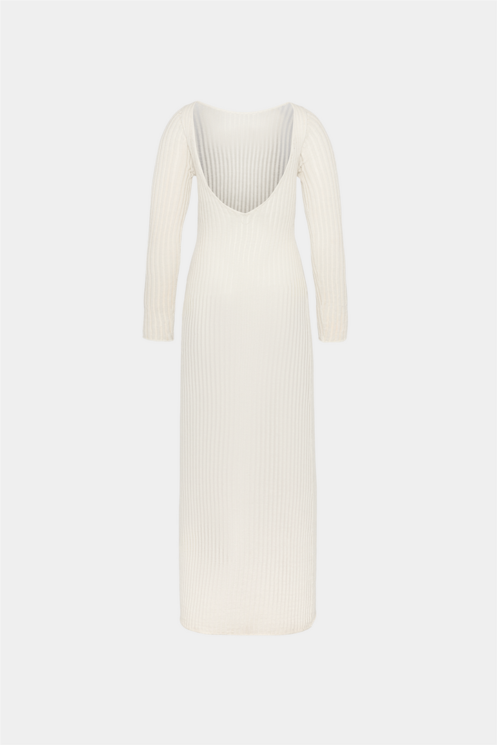Level Crochet Dress Cream