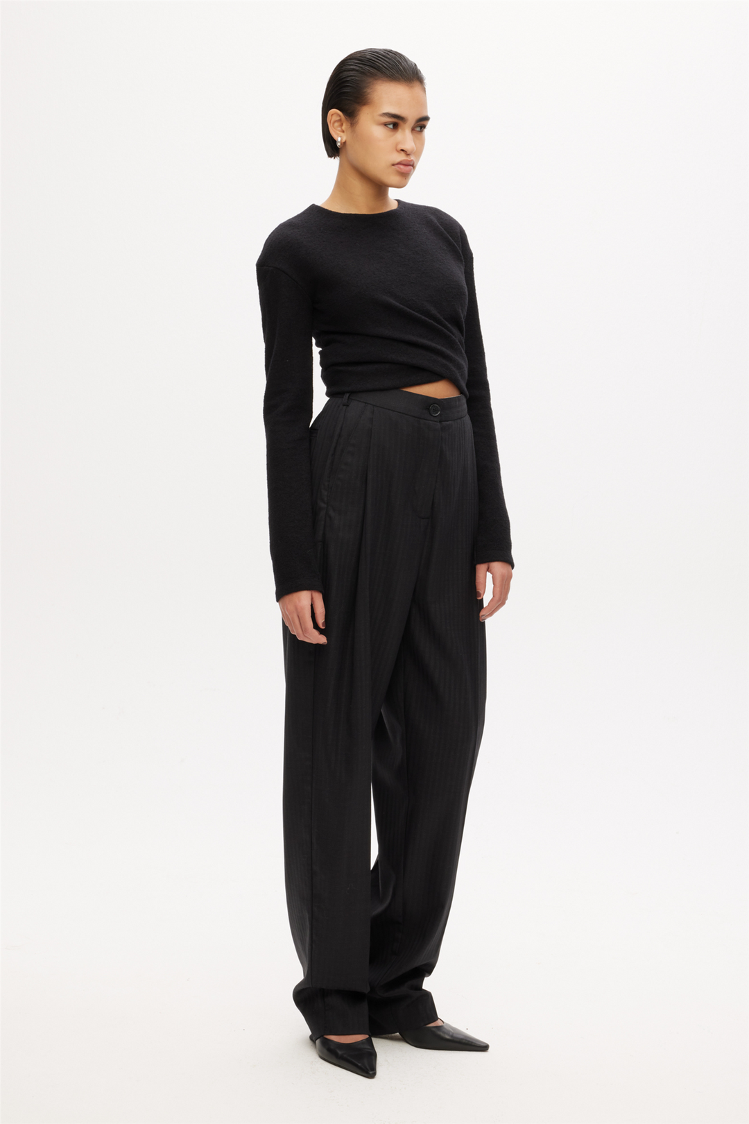Long Sleeve Twisted Top